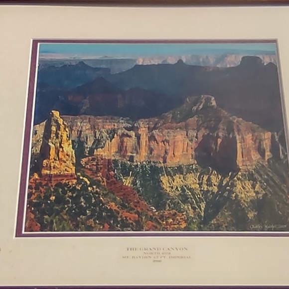Vintage framed picture Grande canyon Mt Hayden - Picture 10 of 14